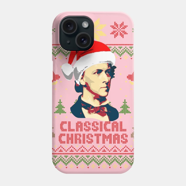 Frederick Chopin Classical Christmas Phone Case by Nerd_art