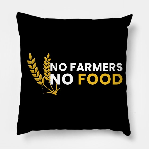 No Farmers No Food Pillow by ezral