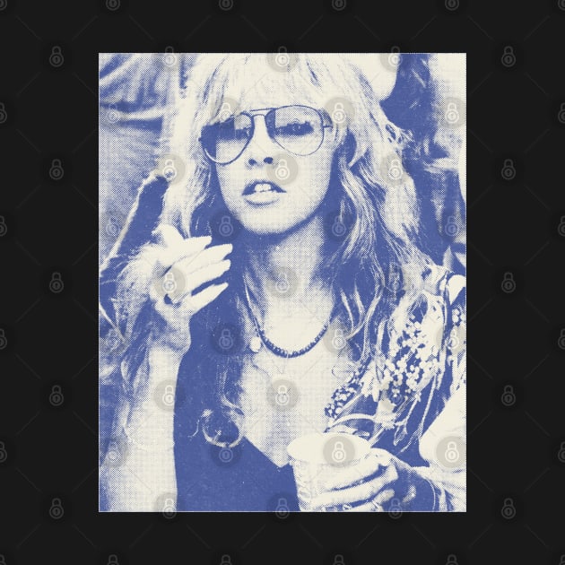 Stevie Nicks-Vintage Halftone by Ecsa