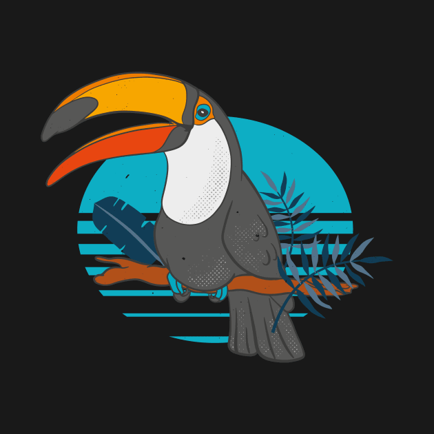 Toucan Bird Tropical Rainforest Animal by Foxxy Merch