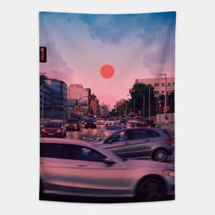 Sunset Colors Tapestry