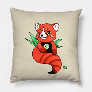 Red Panda With Ice-Cream Pillow