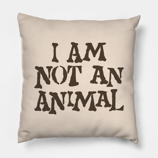 I am not an animal Pillow by Indie Pop