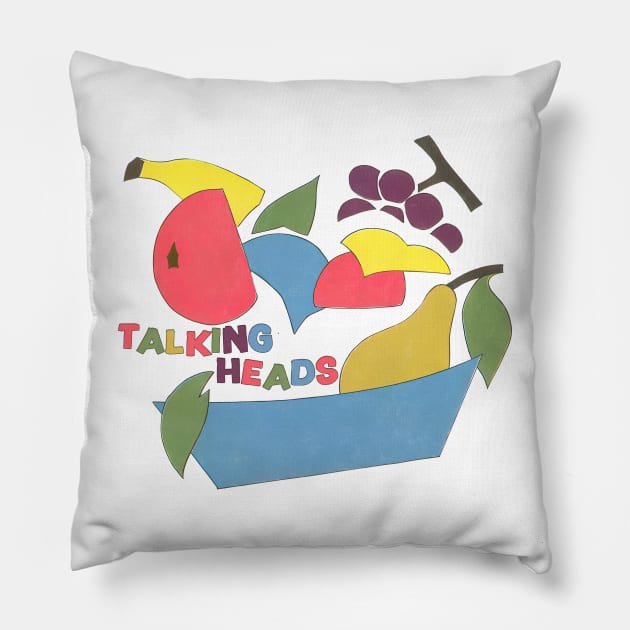 Talking Heads ••••• Original 80s Style Fan Artwork Pillow by unknown_pleasures