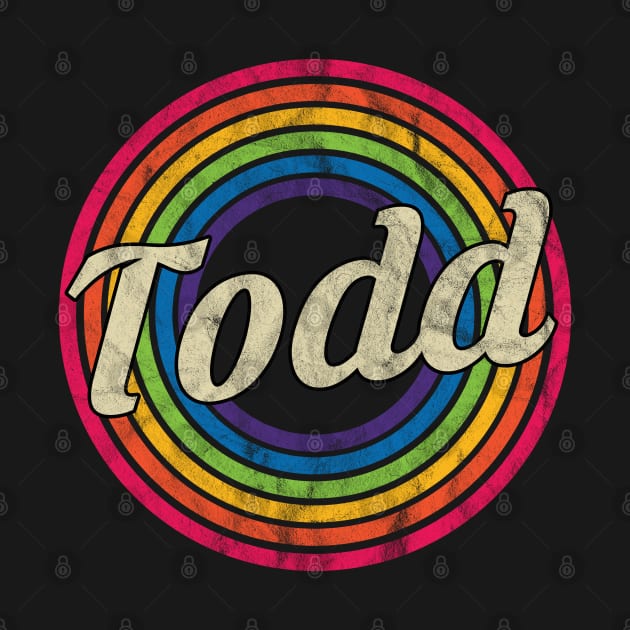 Todd - Retro Rainbow Faded-Style by MaydenArt