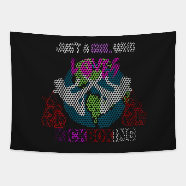 Just a girl who loves kickboxing Tapestry by jaml-12