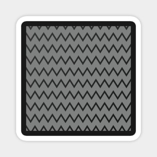 Pattern Chevrons Black / Gray Magnet