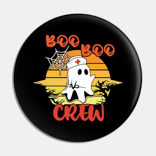 Boo Boo Crew Nurse Shirts Halloween Nurse Shirts for Women Pin