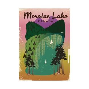 Moraine Lake Canada travel poster T-Shirt