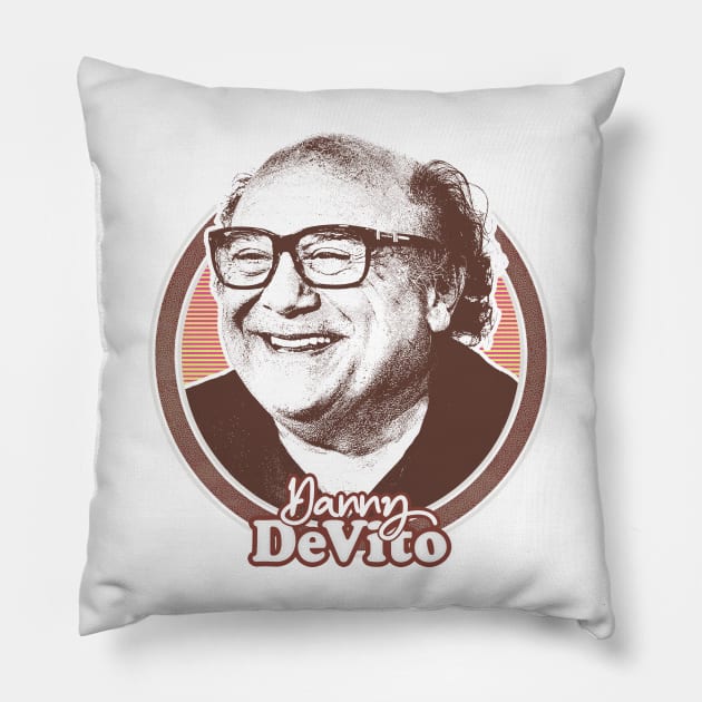 Danny DeVito // Retro Fan Art Design Pillow by DankFutura