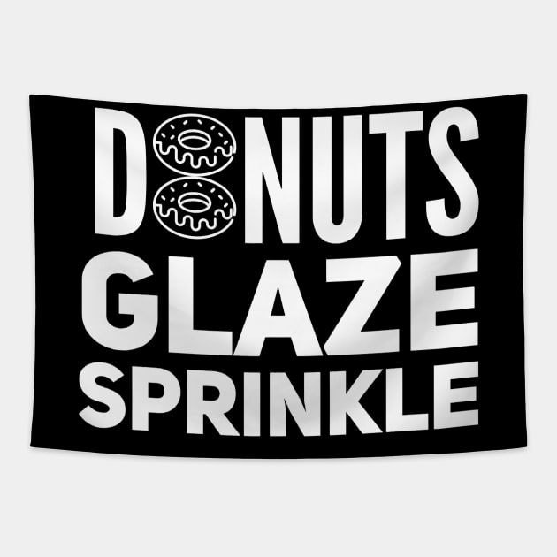 Donuts Glaze Sprinkle Tapestry by NomiCrafts