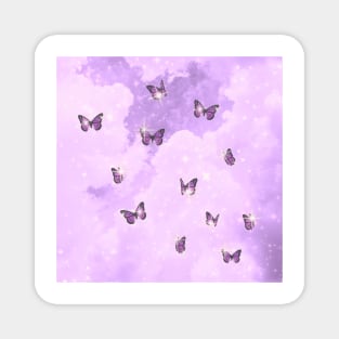 Little Purple Butterflies Magnet