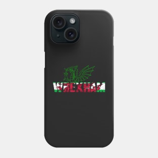 WREXHAM GREEN WELSH FLAG DRAIG GOCH RED DRAGON Phone Case