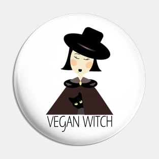 vegan witch Pin