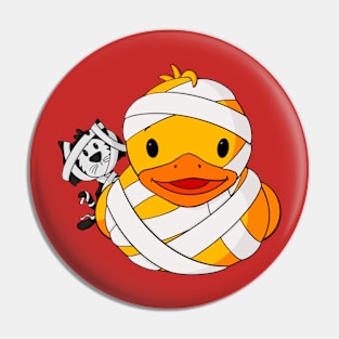 Mummy Rubber Duck Pin