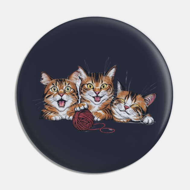 Three Cats Three Moods Pin by hsayn.bara