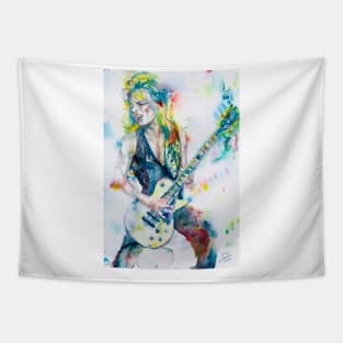 RANDY RHOADS watercolor portrait .2 Tapestry