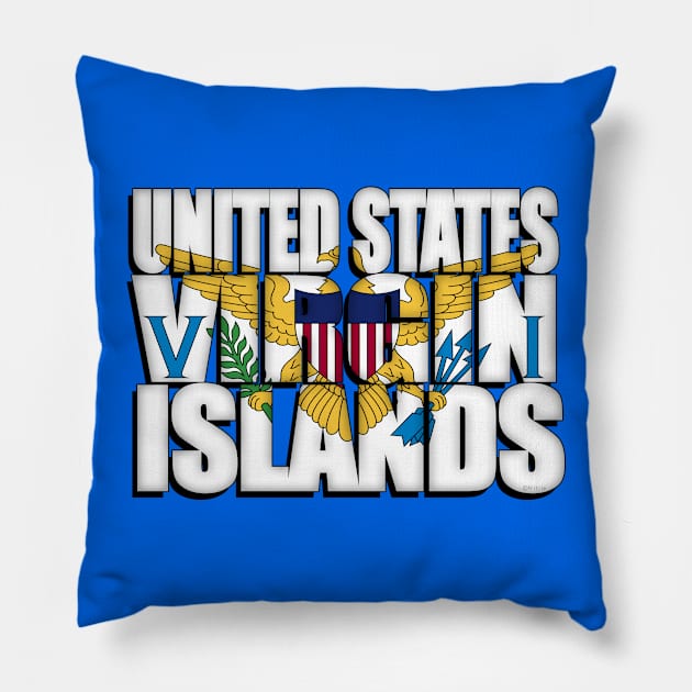 US Virgin Islands Pillow by SeattleDesignCompany