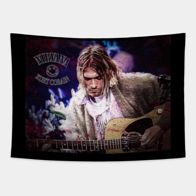 Nirvana The Man Who Sold The World Nirvana Band Tapestry Teepublic Nirvana The Man Who Sold The World Nirvana Band Tapestry Teepublic