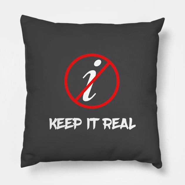 Keep It Real Math T-Shirt Pillow by yusufdehbi