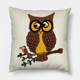 Vintage Owl Pillow