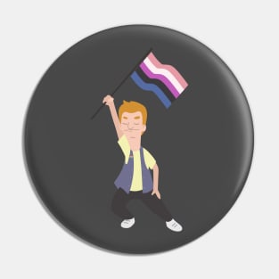 Jimmy Jr. x Gender Fluid Flag Pin