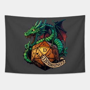 Dragon And Dice Tapestry