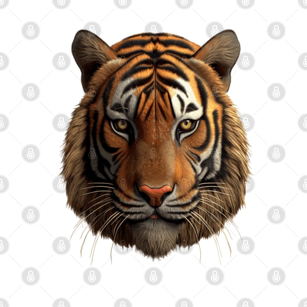 Face of a bengal tiger by Elysium Studio