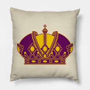 Imperial Crown (purple and gold) Pillow