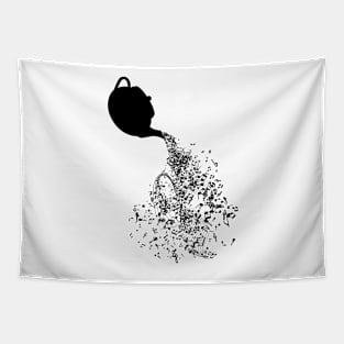 Teapot Pouring Music Tapestry