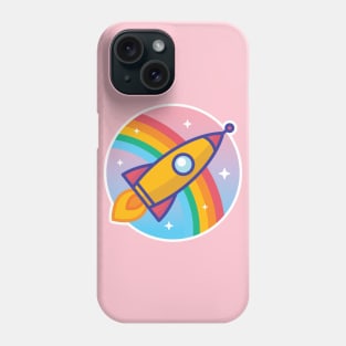 Cartoon Rocket Phone Case