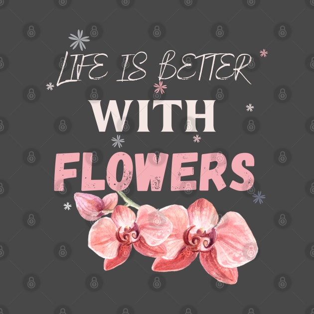 Flowers lover design gift for her who love floral design colorful flowers by Maroon55