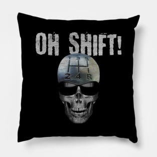 Oh Shift Skull Pillow