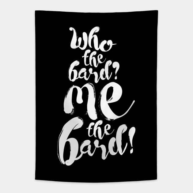 Upstart Crow: Who the Bard (light) Tapestry by firlachiel