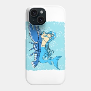 Mermaid with Blue Lobster Phone Case