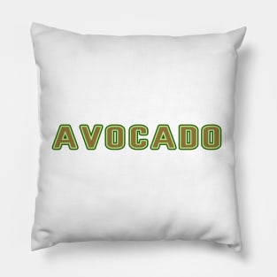 Avacado skin creamy avocados font Pillow