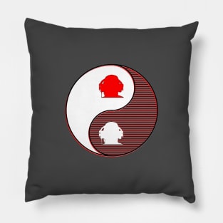 yin yang balance harmony design eastern philosophy dj music Pillow