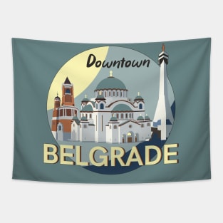 Belgrade Downtown Tapestry