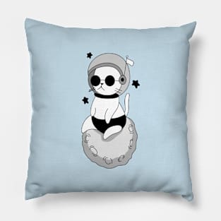 Cat astronaut and planet Pillow