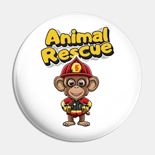 Animal Rescue Monkey Pin