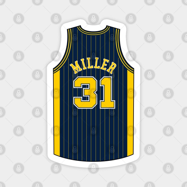 Reggie Miller Indiana Jersey Qiangy Magnet by qiangdade