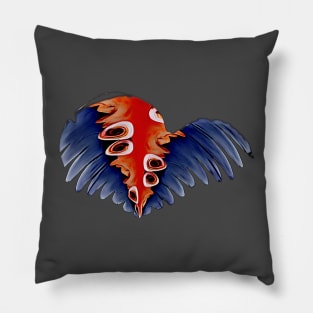 Wings of change blue Pillow