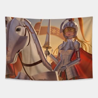 Female Knight and (Crescent) Knight (Female Knight) Tapestry