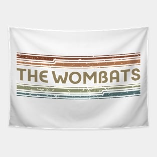 The Wombats Retro Lines Tapestry