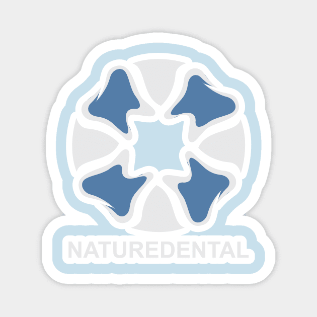 Tooth Flower circle pattern for Dental logo design. Dental care logo design. Magnet by AlviStudio