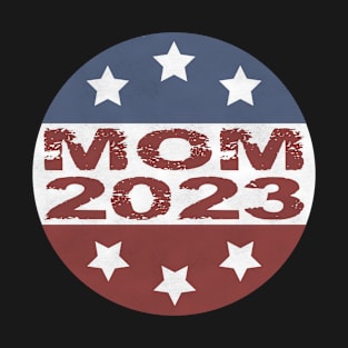 American Flag Circle Logo Mom 2023 T-Shirt
