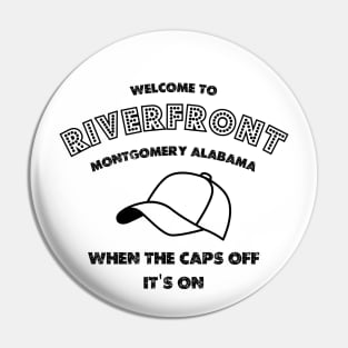 Alabama Riverfront ball, the caps off Pin