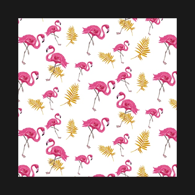 Bird flamingo pattern by Shadowbyte91