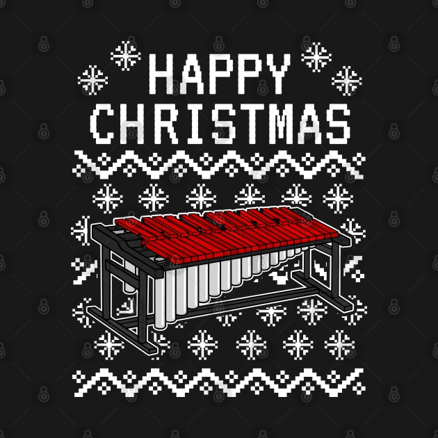 Marimba Ugly Christmas Marimbist Musician Xmas 2022 by doodlerob