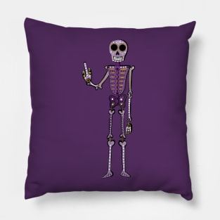 DNGAF Skeleton Pillow